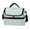 Blue and Green Handprints, variant on Iauyy Double-layer Lunch Bag for Cooler/Hot Removable Shoulder Straps Waterproof/Oil-resistant Lunch Box, Flash-like Light