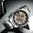 thumbnail image 4 of CURREN 8351 Men Grey Luxury Chronograph Quartz Watch Waterproof Sport Watch Male Stainless Steel WristWatch, 4 of 6