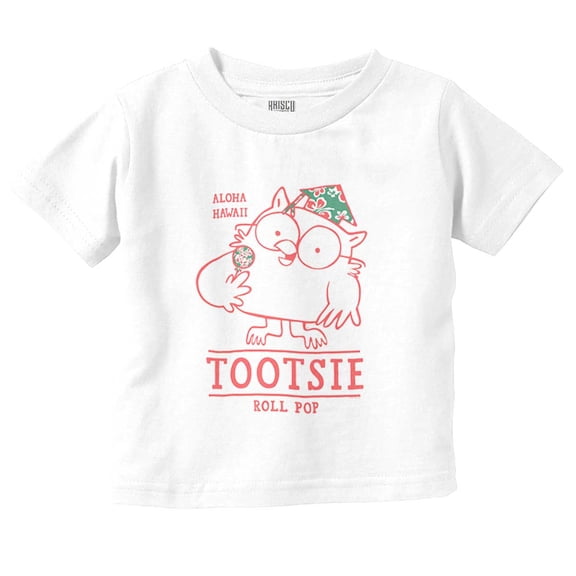 Tootsie Roll Pop Mr Owl Aloha Hawaii Toddler Boy Girl T Shirt Infant Toddler Brisco Brands 6M