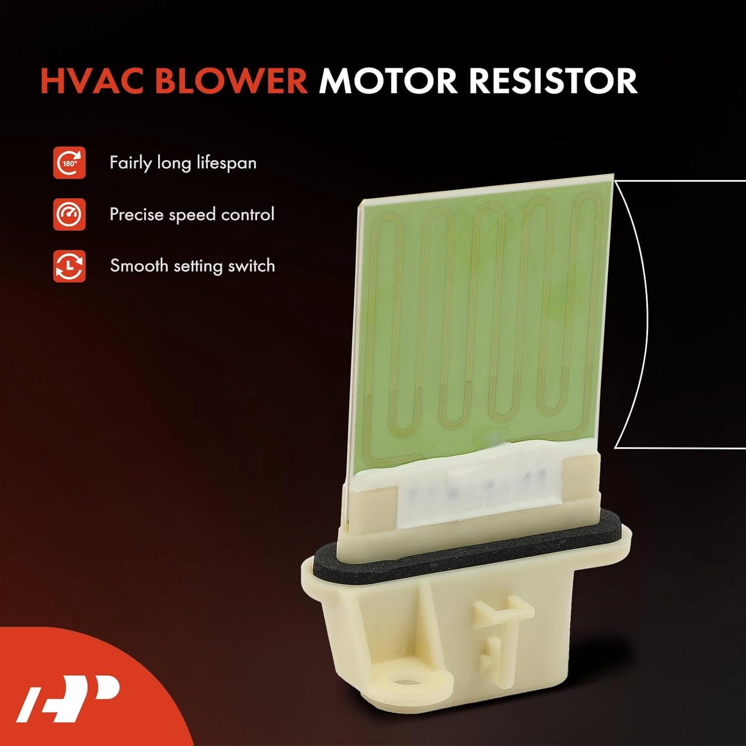 A-Premium HVAC Blower Motor Resistor Compatible with Chevrolet Express 1500 1996-2014, Express 2500 3500 1996-2020, G30 1996 & GMC Savana 1500 1996-2011, Savana 2500 3500 1996-2020, G3500, Rear Side