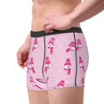 thumbnail image 2 of Fuzoiu Pink Scarf Snowman Print Men's Ultra Breathable Underwear,No Riding Up Boxer Briefs with ComfortFlexible Waistband-Medium, 2 of 5