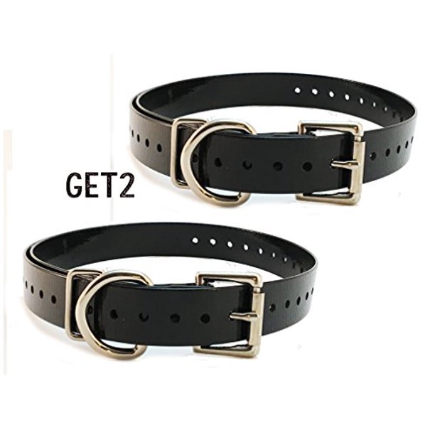 2 SparkyPetCo 3/4" Roller Buckle High Flex Dog Strap For Garmin Dogtra