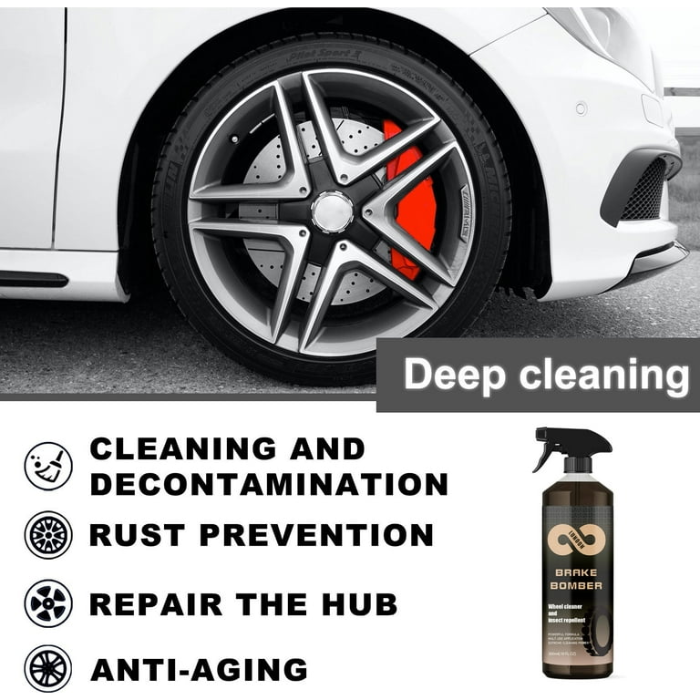 FOXZY Brake Bomber Wheel Cleaner, Powerful Non-Acid Truck & Car Wheel  Cleaner Spray and Bug Remover, Perfect for Cleaning Wheels and Tires, Safe  on