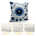 thumbnail image 4 of HENGT Evil Eye Boho Pillow Case Square Pillowcase Soft Throw Pillow Cover Home Decor for Living Room Couch Sofa Car Cushion Cover 18"X 18", 4 of 5