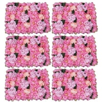 Artificial Rose Flower Wall Panel, Wedding Party Wall Backdrop Decor, 6PCS,DIY