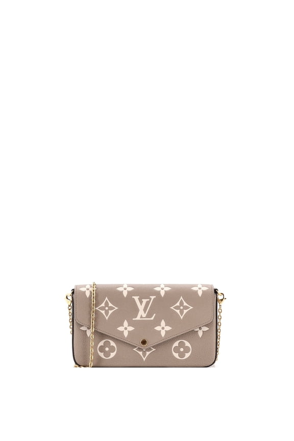 Pre-Owned Felicie Pochette Bicolor Monogram Empreinte Giant By Rebag