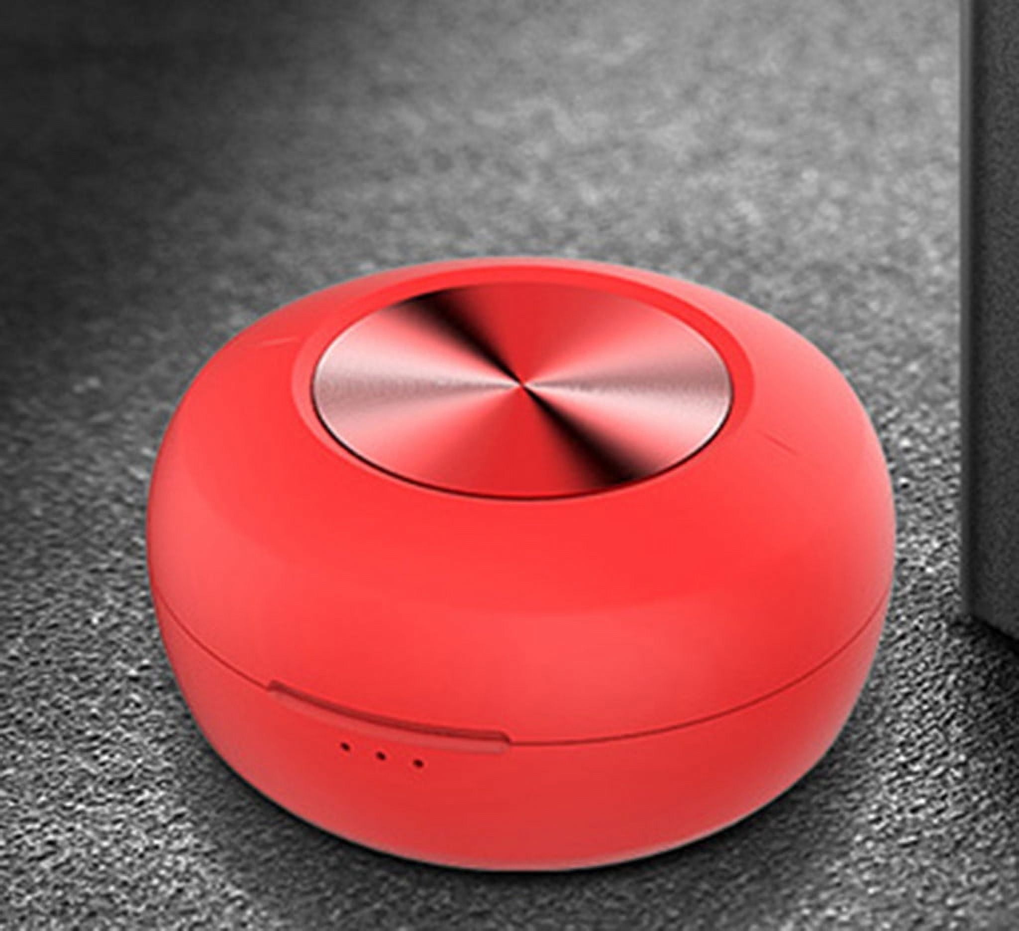 Go Air Pop True Wireless Bluetooth Earbuds & Charging Case - Mauve, Dual Connect, IPX4 Sweat Resistance, Bluetooth 5 Connection, 3 EQ Sound Settings Signature, Balanced, Bass Boost - Black,Red