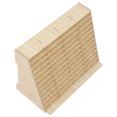 thumbnail image 1 of Raindrops Beige Wooden Cell Phone Holder 48 Grid Desktop Organizer for Office and Classroom, 1 of 6