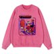 thumbnail image 2 of Sudadera con capucha de algodón estilo hip hop de gran tamaño para hombre, estilo vintage, desgastado, con estampado de Portal To The Cat Dimension, 2 of 4