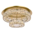 thumbnail image 3 of Monroe 22 inch LED double flush mount in gold, 3 of 7