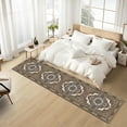 thumbnail image 6 of Mitzzllc Vintage Washable Runner Rug, White and Khaki, 2FT*10FT, Non-Slip Backing, 6 of 10