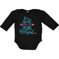 thumbnail image 3 of Inktastic It Is Well with my Soul Pink Arrow Boys or Girls Long Sleeve Baby Bodysuit, 3 of 5