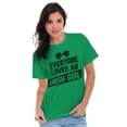 thumbnail image 4 of Cute Saint Patrick's Day Irish Girl Women's Graphic T Shirt Tees Brisco Brands L, 4 of 5