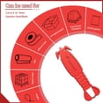 thumbnail image 4 of Cuchilla de seguridad de acero inoxidable para cortar cajas Scimaker, 12 unidades, 4 of 9