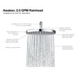 thumbnail image 2 of Kohler 76464-BN Awaken Showerhead, Vibrant Brushed Nickel 2.0 GPM Vibrant Brushed Nickel 8 Inch, 2 of 3