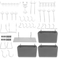 thumbnail image 1 of RENACLIPY 140Pcs Peg Board Organizer Accessories Assorted Color for Garage Organization, 1 of 8