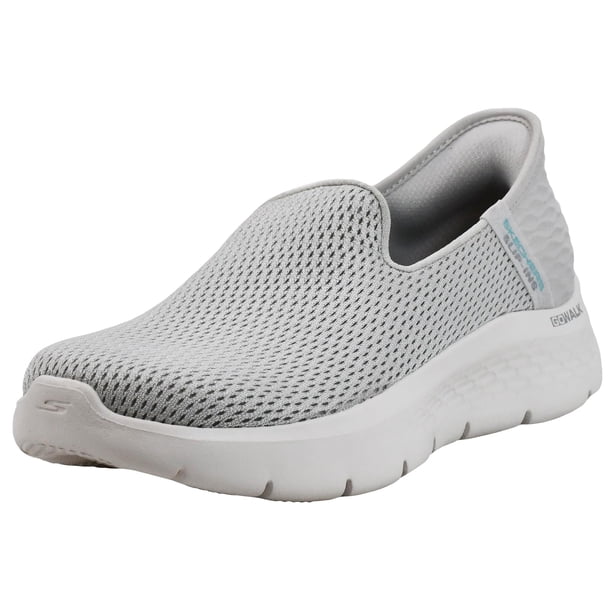 Zapatos Slip-On Skechers Go Walk Flex para Mujer Gris Claro Talla 10 M