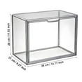 Clear Stackable Storage With Lid Book Cosmetic Display Cases Large