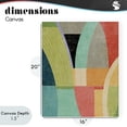 thumbnail image 4 of Stupell Industries Mid-Century Retro Geometric Archways Canvas Art, 16 x 20, by Suzanne Nicoll, 4 of 8
