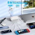 thumbnail image 4 of Fast Charger USB C Charger Block , 200W GaN 6 Port Type C Charging Station Hub, Wall Charger Power Strip Adapter Plug for iPhone 16/15/14,Steam Deck,MacBook Pro/Air,iPad Pro, 4 of 8