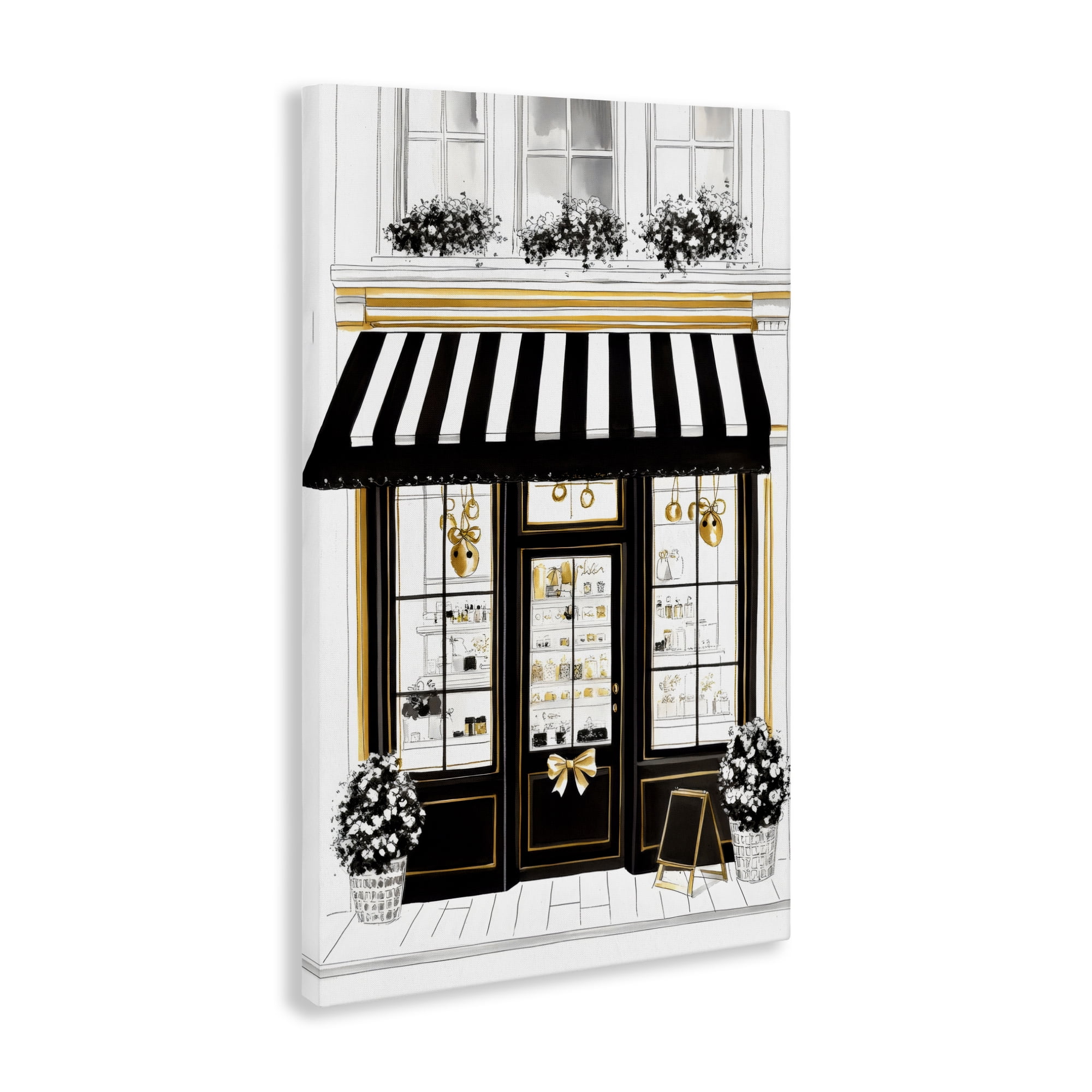 Stupell Industries Paris Storefront Window Display Canvas Wall Art, design by Petal Prints Design