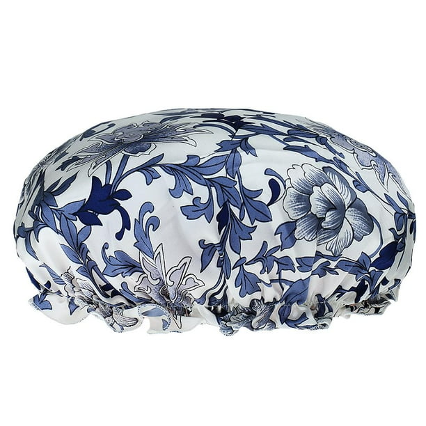 Gorro de Dormir para mujeres Sunnimix de seda Azul #3