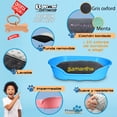 thumbnail image 3 of KE WOOW Cama Mediana modelo premium para Perro, Gato, Conejo y otras Mascotas, Cesta de Plástico, Incluye Colchón Doble Cara con funda, lavable y Placa de Identificacion Personalizados, Color Azul KE WOOW Cama Plana con colchón personalizado, mediana, 3 of 10