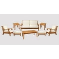 thumbnail image 1 of Giva 8 Pc Sofa Set: Sofa, 2 Lounge Chairs, 2 Ottomans, Coffee Table & 2 Side Tables With Cushions in Sunbrela Fabric #5404 Canvas Natural, 1 of 4