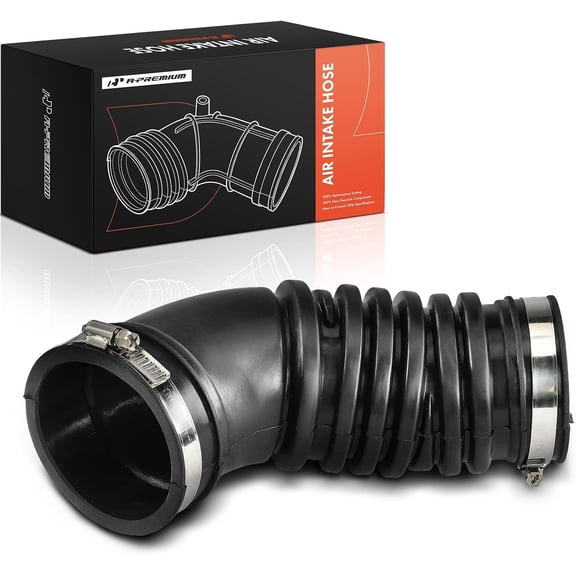 A-Premium Engine Air Intake Hose Tube W/Clamps [fits SOHC, 4Cyl 2.4L] Compatible with Toyota 4Runner 1988-1995, Pickup 1988-1995, Replace# 2223135030