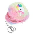 thumbnail image 6 of WHAMVOX Cartoon Plush Zipper Bag Coin Bag Cash Bag Unicorn Money Bag with Keychain for Women and Girls, 6 of 8