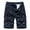 Blue, variant on AXXD Mens Casual Shorts Khaki Plus Size Cargo Shorts Multi-Pockets Relaxed Summer Beach Shorts New Arrival