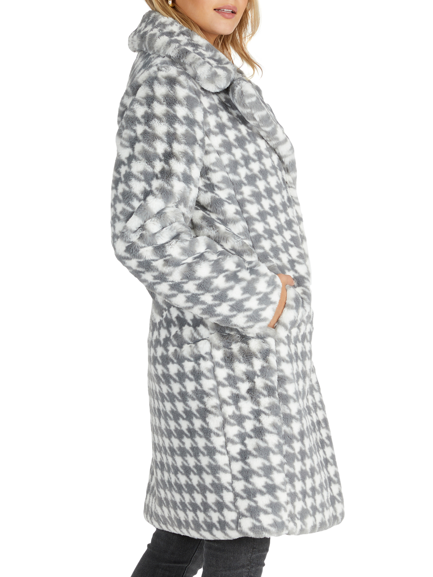 NVLT Women's Faux Fur Coat