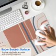 thumbnail image 4 of Long Mouse Pads for Desk,Orange Boho Abstract and Plant Pattern Desk Mats on Top Of Desks, Desk Mouse Pad Extra Large with 3mm Non-Slip Base and Stitched Edge for Gaming,Office,Work,Home 31.5"x11.8", 4 of 6