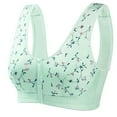 thumbnail image 4 of AMERTEER Wome No Steel Ring Front Button Vest Style Floral Print Bra, 4 of 4