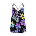 thumbnail image 5 of YUGYXL Womens Summer Dresses Spaghetti Strap Sleeveless Backless Cami Dress Boho Beach Hawaiian Tiered Ruffled Mini Sundress M, 5 of 5