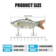 thumbnail image 6 of TRUSCEND Fishing Lures for Bass Trout Crappie, Lifelike Swim Baits Bass Fishing Gear Accessories for Walleye and Pike Slow Sinking Freshwater Saltwater Jigs, Amazing Fishing Gifts for Men, 6 of 8