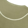 thumbnail image 4 of Wyobmus Vintage Crewneck Shirt for Men Fashion Vintage Color Block Long Sleeve Round Neck Collar Blouse Green, 4 of 8