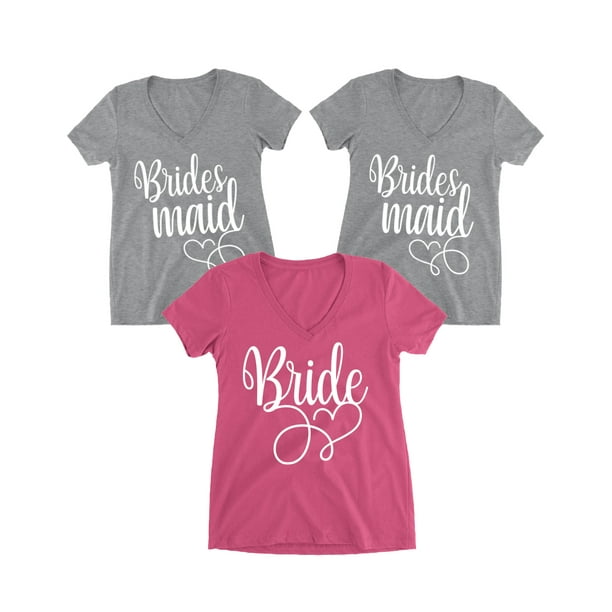 Awkward Styles Bachelorette Party Shirts Vneck Bridesmaid Tops Getting Ready Shirts Bridesmaid Proposal Tops Bride Shirts Bride T Shirts Bridesmaid Gifts For Her V Neck Wedding Shirts For Bride Walmart Com