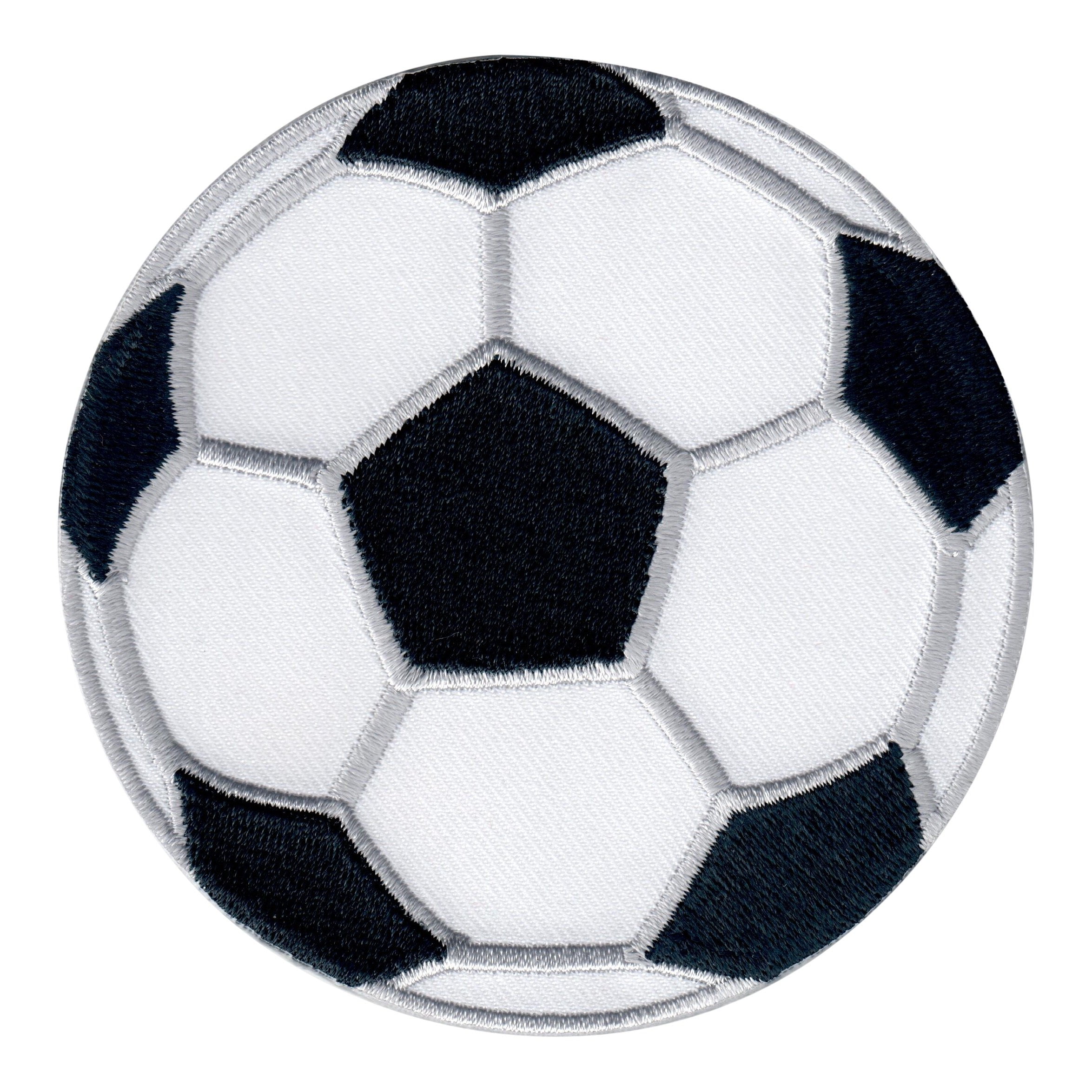 PatchMommy Soccer Ball Patch Football, Iron On/Sew On Appliques for