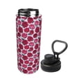 thumbnail image 2 of Uemuo Rose Flowers 18OZ Insulated Kettle, Sports Water Bottle, Stainless Steel Kettle, Vacuum Insulated Flask, Flip Lid Travel Mug, 2 of 7