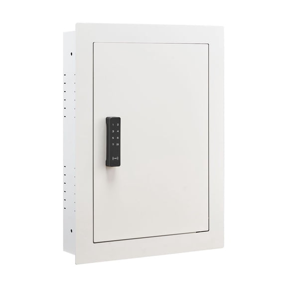 Wall Safe 0.83 sq ft Hidden Safe with Password & Key, In-Wall Box for Money Jewelry Passport