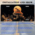 thumbnail image 3 of 1 Pcs 2D Flat License Plate Covers & Frames, Frog on Mushroom For Decorative Front, Waterproof For Decoration Aluminum License Plate Covers & Frames Cover For Men Women, 12" X 6", 3 of 7