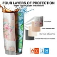 thumbnail image 7 of 20 Oz Great Pyrenees Dog and Flower Coffee Tumbler Double Wall Insulated Stainless Steel Water Bottle | Metal Reusable Thermoses Flask with Cup Cap | Leak & Sweat Proof with Anti-Dust Lid, 7 of 7