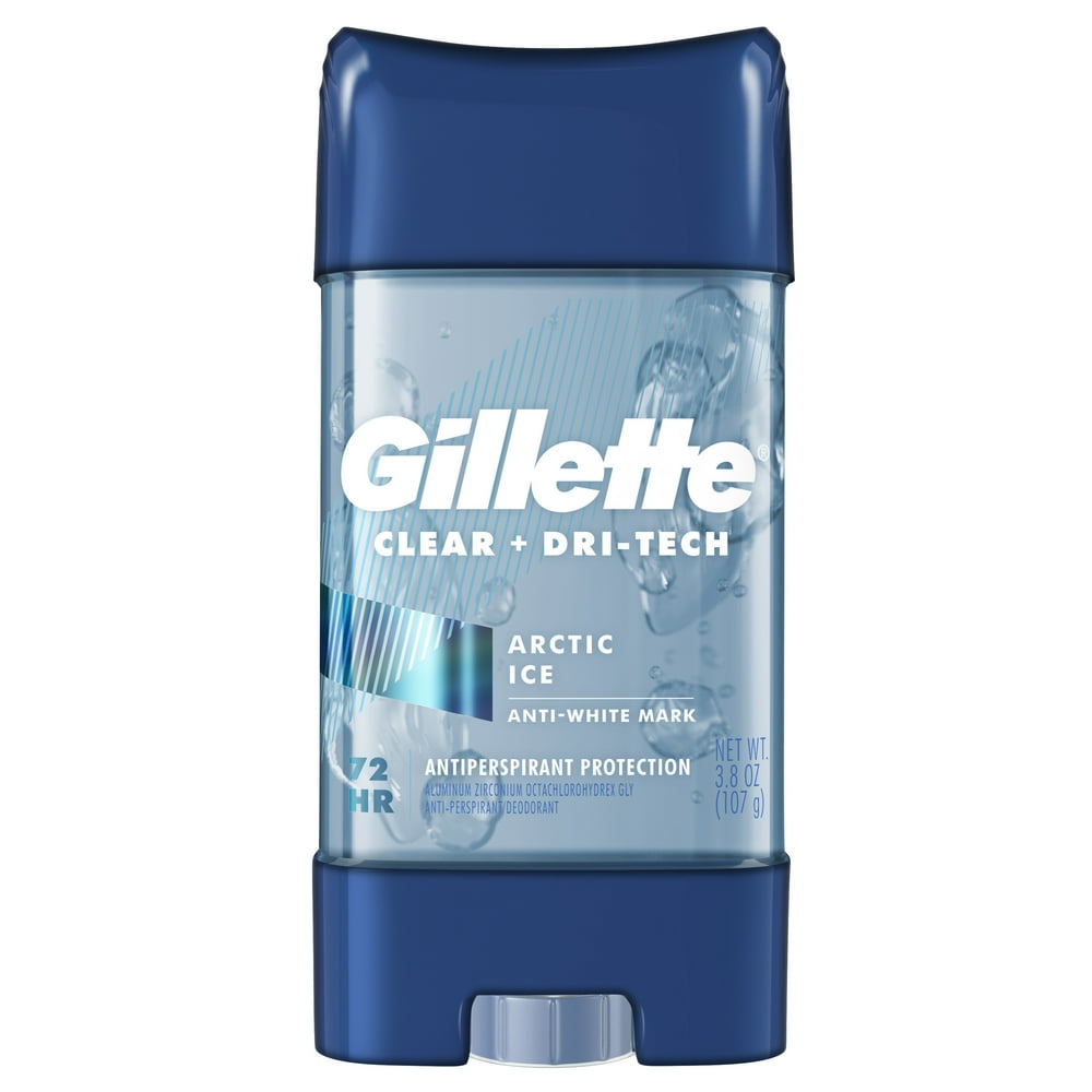 Gillette Antiperspirant Deodorant for Men, Clear Gel, Arctic Ice, 3.8