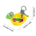 thumbnail image 4 of Fiudx Liquidación de ofertas flash Lavavajillas para niños, juguetes de simulación, lavabo de lavado de agua automático, casa de juegos, utensilios de cocina, 4 of 5