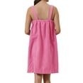 thumbnail image 3 of INSPIRE CHIC Women's Terry Wrap Bathrobe Spa Robe for Gym Pool Shower Bath Towel Robe Shower Dress S Rose Pink, 3 of 6