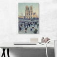 thumbnail image 2 of ARTCANVAS The Quai Saint-Michel And Notre-Dame Canvas Art Print by Maximilien Luce - Size: 26" x 18" (0.75" Deep), 2 of 9