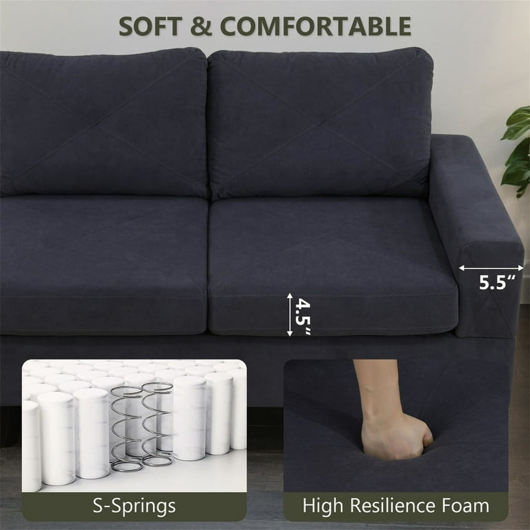 Aukfa AK-FS03-076 6-Seater L Shaped Sectional Sofa - Walmart.com