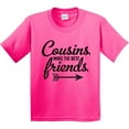 thumbnail image 3 of Inktastic Cousins Make the Best Friends with Arrow Youth T-Shirt, 3 of 5