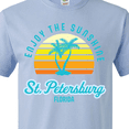 thumbnail image 4 of Inktastic Summer Enjoy the Sunshine St. Petersburg Florida in Blue T-Shirt, 4 of 5